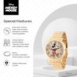 Mickey Mouse Watch for Men - Gold Dial Design