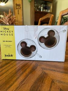 Disney Mickey Mouse 3D Insulated Glass Cups Set