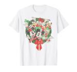 Disney Christmas Wreath Group Shot T-Shirt