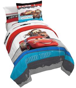 Disney Pixar Cars Twin Bed Set with Lightning McQueen