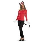 Disney Women's Minnie Mouse Costume Kit, One Size