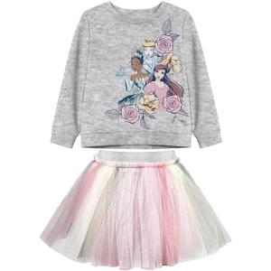 Disney Princess Ariel, Tiana, Cinderella Skirt Set
