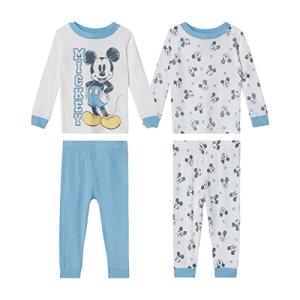 Mickey Mouse Baby Boys' 4-Piece Pajama Set