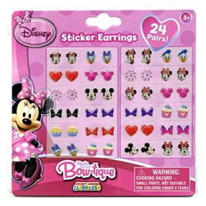 Minnie Mouse Bowtique Sticker Earrings for Kids