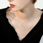 Disney Mouse Bow Necklace in Sterling Silver