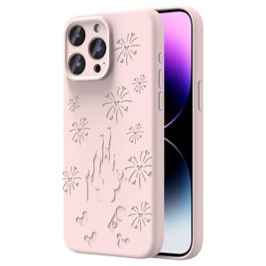 Magnetic Pink Castle Case for iPhone 15 Pro Max