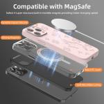 Magnetic Pink Castle Case for iPhone 15 Pro Max