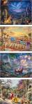 Disney Thomas Kinkade 4-in-1 Puzzle Set