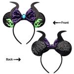 Maleficent Sequin Mouse Ears Headband for Fans