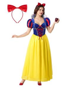 Snow Princess Costume for Women - Halloween Deluxe Outfit