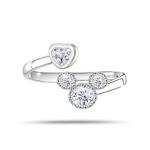 Disney Sterling Silver Heart Mouse Ring for Her