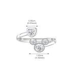 Disney Sterling Silver Heart Mouse Ring for Her