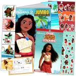 Moana Coloring Book Set for Kids with Stickers