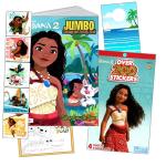 Moana Coloring Book Set for Kids with Stickers