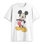 Men's Classic Mickey Mouse Graphic T-Shirt – White