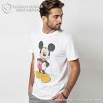 Men's Classic Mickey Mouse Graphic T-Shirt – White