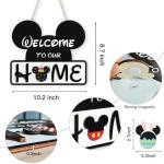 Disney Cute Mouse Seasonal Welcome Door Sign