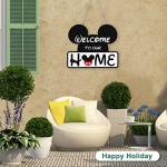 Disney Cute Mouse Seasonal Welcome Door Sign