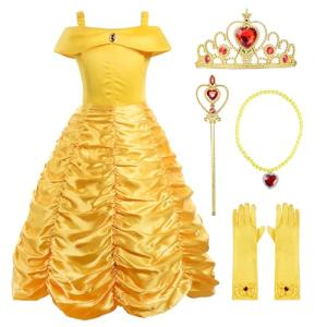 Disney Princess Dress-Up Costume for Girls, Yellow