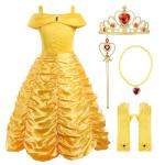 Disney Princess Dress-Up Costume for Girls, Yellow