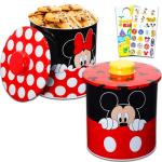 Mickey and Minnie Cookie Jar Set with Stickers