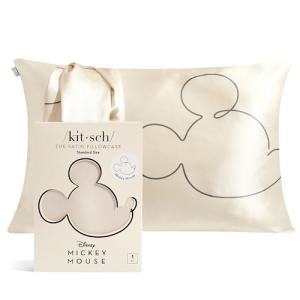 Disney Mickey Mouse Satin Pillowcase for Hair & Skin