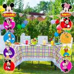 Mickey Mouse Birthday Party Supplies and Welcome Banner