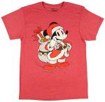 Mickey Mouse Santa Graphic Tee for Men