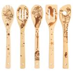 Personalized Little Mermaid Bamboo Cooking Spoons