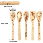 Personalized Little Mermaid Bamboo Cooking Spoons