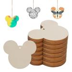 30 Pack Disney Mouse Head Wooden Craft Blanks