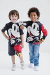 Mickey Mouse Toddler Boys Hooded Long Sleeve Tee