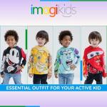 Mickey Mouse Toddler Boys Hooded Long Sleeve Tee