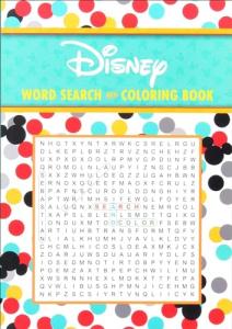 Disney Word Search and Coloring Fun Book