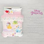 Disney Princess Cozy Comforter and Sheet Set, Queen