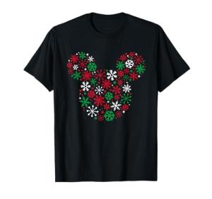 Mickey Mouse Holiday Snowflakes T-Shirt