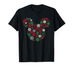 Mickey Mouse Holiday Snowflakes T-Shirt
