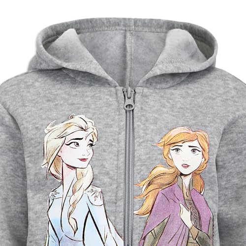 Disney Frozen Girls Set - T-Shirt, Hoodie, Leggings (White/Grey/Navy/Blue)