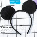 Disney Solid Black Mouse Ears Headband Set