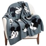 Mickey Mouse Faces Fluffy Throw Blanket 50x60