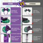 Mermaid Sequin Mouse Ears Headband for Adults