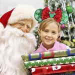 Hot Pink Glitter Christmas Mouse Ears Headband