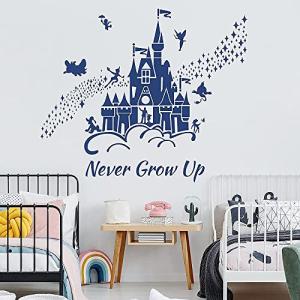 Disney Castle Wall Stickers with Quotes and Stars