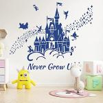 Disney Castle Wall Stickers with Quotes and Stars