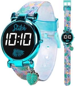 Disney Lilo and Stitch Blue LED Kids Watch