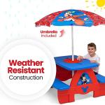 Disney Mickey Mouse Picnic Table with Umbrella