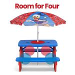 Disney Mickey Mouse Picnic Table with Umbrella