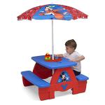 Disney Mickey Mouse Picnic Table with Umbrella