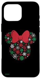 Minnie Mouse Holiday Snowflakes iPhone 16 Pro Max Case