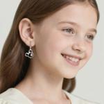 Disney Sterling Silver Mouse Earrings with Sparkly Zirconia